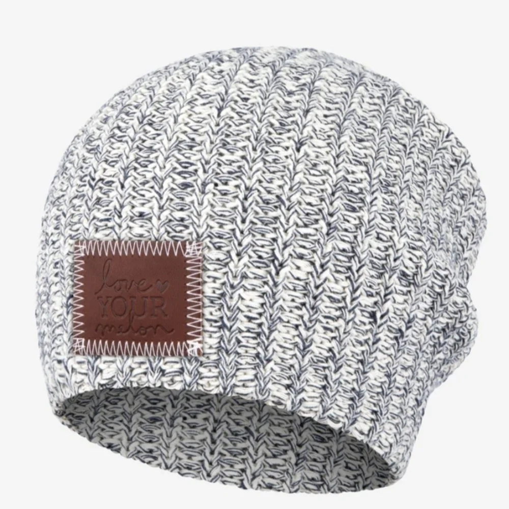 Love Your Melon Navy Speckled Beanie OS